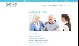 
							         Patient Forms | Sabates Eye Centers								  
							    