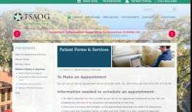 
							         Patient Forms & Services | The San Antonio Orthopaedic Group								  
							    