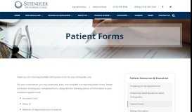 
							         Patient Forms | Steindler Orthopedic Clinic, Iowa City, IA								  
							    