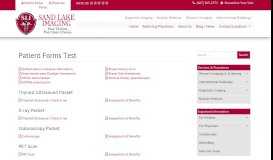 
							         Patient Forms Test - Sand Lake Imaging - Radiology Centers								  
							    