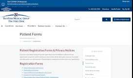 
							         Patient Forms | The Frist Clinic								  
							    