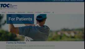 
							         Patient Forms | The Orthopaedic Center | Huntsville AL								  
							    