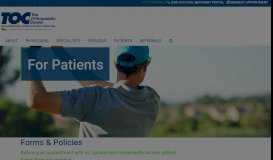 
							         Patient Forms | The Orthopaedic Center | Huntsville AL - Toc								  
							    