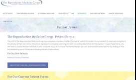 
							         Patient Forms - The Reproductive Medicine Group								  
							    