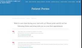 
							         Patient Forms - Total Patient Care LLC								  
							    