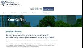 
							         Patient Forms - Urology Specialists, P.C. - Huntsville, AL - Dr William ...								  
							    