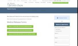 
							         Patient Forms | Wake Spine & Pain Specialists								  
							    