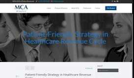 
							         Patient-Friendly Strategy in Healthcare Revenue Cycle - MC AnalyTXs								  
							    