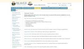 
							         Patient Guide - Beaver Medical Group								  
							    