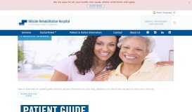 
							         Patient Guide: Hillside Rehabilitation Hospital | A Steward Hospital ...								  
							    