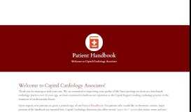 
							         Patient Handbook - Capital Cardiology Associates								  
							    