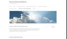 
							         Patient Health Portal & Dispensaries | Patient Centered ...								  
							    
