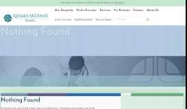 
							         Patient Help and Information | Ephraim McDowell Health								  
							    