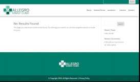 
							         Patient Info - Allegro Family ClinicAllegro Family Clinic								  
							    
