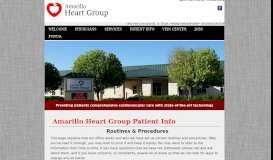 
							         Patient Info - Amarillo Heart Group								  
							    