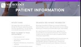 
							         Patient Info — Neurology Consultants of Dallas								  
							    