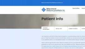 
							         Patient Info - Wake Internal Medicine								  
							    