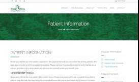 
							         Patient Information | Asthma Allergy & Sinus Relief Center | Twinsburg ...								  
							    