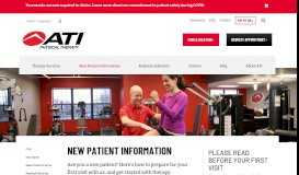 
							         Patient Information | ATI Physical Therapy								  
							    