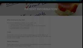 
							         Patient Information | Centro Medico Community Clinic, Inc.								  
							    