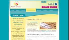 
							         Patient Information | Chapel Hill Pediatrics								  
							    