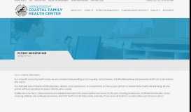 
							         Patient Information - Coastal Family Health Center								  
							    
