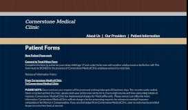 
							         Patient Information - cornerstoneclinic								  
							    