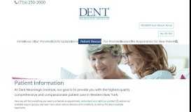 
							         Patient Information | DENT Institute of West Seneca NY								  
							    