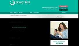 
							         Patient Information - Desert West OBGYN								  
							    