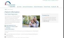 
							         Patient Information | FamilyCare Specialists								  
							    