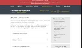 
							         Patient Information from Shawnee Vision Source in Shawnee OK								  
							    