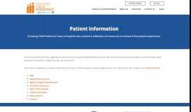 
							         Patient Information - Growing Child Pediatrics, LLC.								  
							    