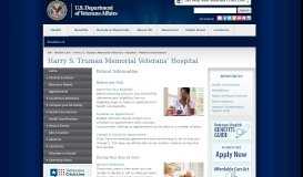 
							         Patient Information - Harry S. Truman Memorial Veterans' Hospital								  
							    