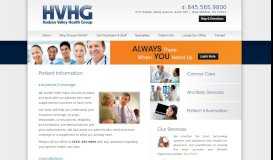 
							         Patient Information - Hudson Valley Health Group								  
							    