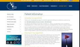 
							         Patient Information | Josephson-Wallack-Munshower Neurology (JWM)								  
							    