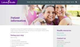 
							         Patient information | Labette Health								  
							    