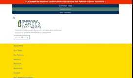 
							         Patient Information - Nebraska Cancer Specialists								  
							    