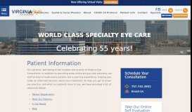 
							         Patient Information Norfolk Virginia Beach VA - Virginia Eye Consultants								  
							    