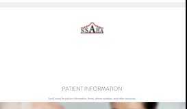 
							         Patient Information - north san antonio healthcare associates								  
							    