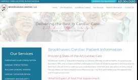
							         Patient Information | Patchogue Cardiac Care - Brookhaven Cardiac								  
							    