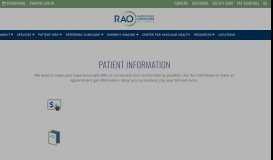 
							         Patient Information - Radiology Associates of Ocala								  
							    
