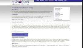 
							         Patient Information | Sonoran Medical Centers								  
							    