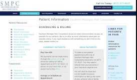 
							         Patient Information - Southern Michigan Pain Consultants								  
							    