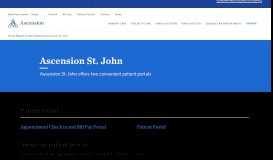 
							         Patient Information | St. John Health System								  
							    