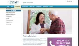 
							         Patient Information - SUNY Upstate Medical University								  
							    