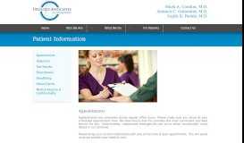 
							         Patient Information - Urology Associates of Mississippi								  
							    