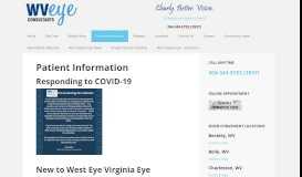 
							         Patient Information - WV Eye Consultants								  
							    