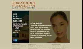 
							         patient login - Dermatology Specialists of Canton | Shelby | Brighton								  
							    