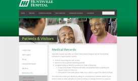 
							         Patient Medical Record Office and Requests for Huntsville Hospital								  
							    