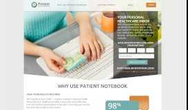 
							         Patient Notebook								  
							    